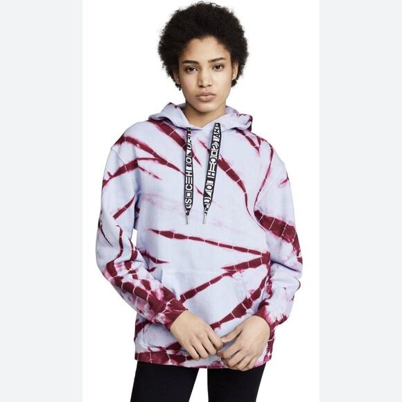 Proenza Schouler PSWL Hooded Tie-Dye Pullover Sweatshirt Size S - Picture 1 of 13